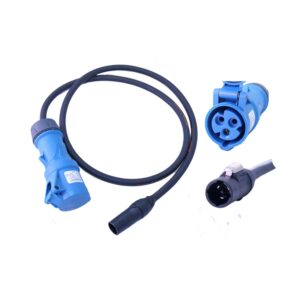 NXTGENbps Male 16A Powercon to Female 16A Female Mennekes CEE Form Cable
